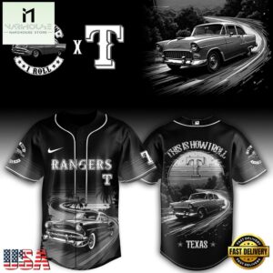 Texas Rangers MLB x Classic Car Pride Baseball Jersey For Fans