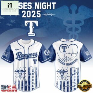 Texas Rangers MLB x Nurses Baseball Jersey Shirt