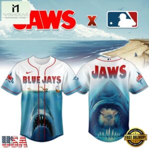Toronto Blue Jays MLB x JAWS Baseball Jersey Shirt For Fans