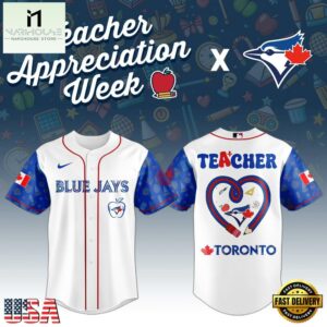 Toronto Blue Jays MLB X Teacher Appreciation Week Baseball Jersey Shirt