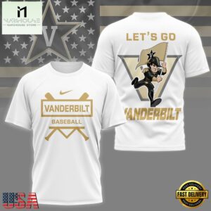 Vanderbilt Commodores NCAA Baseball 3D Shirt