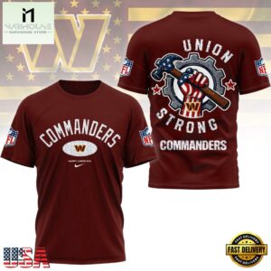 Washington Commanders Union Strong Labor Day All Over Print Shirt