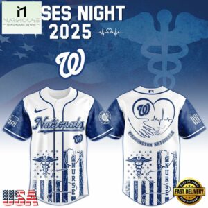 Washington Nationals MLB x Nurses Baseball Jersey Shirt