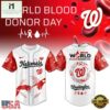 Washington Nationals MLB x World Blood Donor Day Baseball Jersey For Fans