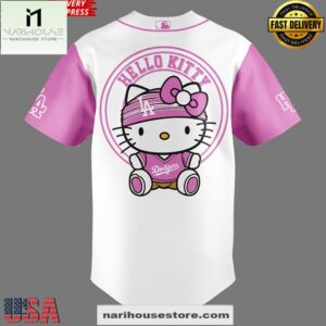 2025 Los Angeles Dodgers x Hello Kitty Special Edition Custom Jersey Shirt