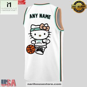 2025 New York Liberty x Hello Kitty Edition Custom Basketball Jersey