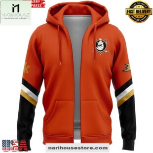 Anaheim Ducks x Hello Kitty Plush Pack Special All Over Print Unisex Hoodie