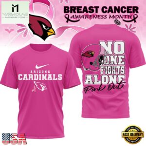Arizona Cardinals 2025 NFL Breast Cancer October Limited Edition 3D Shirt