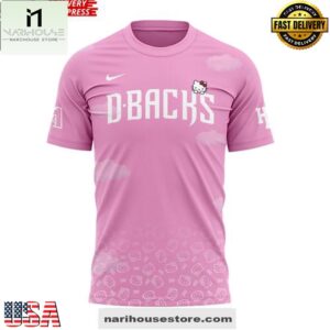 Arizona Diamondbacks x Hello Kitty Night 2025 3D Shirt