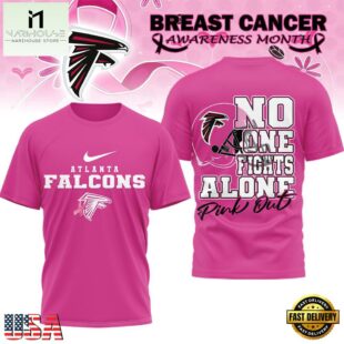 Atlanta Falcons 2025 NFL Breast Cancer October Limited Edition 3D Shirt