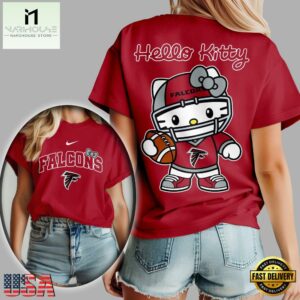 Atlanta Falcons NFL x Hello Kitty All Over Print Shirt
