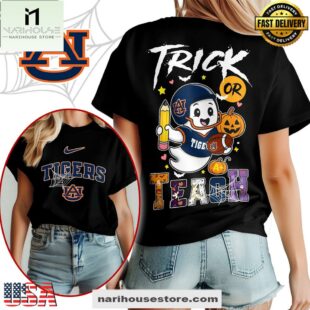 Auburn Tigers NCAA Halloween Trick Or Teach T-Shirt