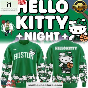 Boston Celtics x Hello Kitty Special Edition Green Sweatshirt