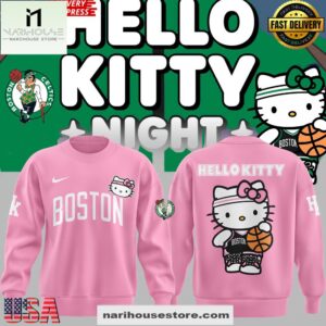 Boston Celtics x Hello Kitty Special Edition Pink Sweatshirt