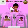 Bruno Mars x Hello Kitty Las 50th Anniversary Pink All Over Print Hoodie Shirt