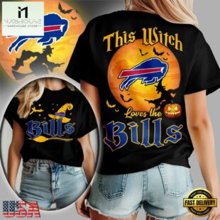 Buffalo Bills 2025 NFL Halloween Witch Unisex 3D Shirt