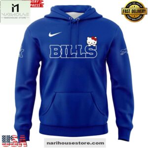 Buffalo Bills x Hello Kitty 2025 Blue 3D Hoodie Shirt