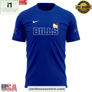 Buffalo Bills x Hello Kitty 2025 Blue Unisex 3D Shirt