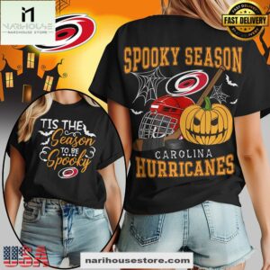 Carolina Hurricanes NHL Spooky Season Halloween 3D Shirt