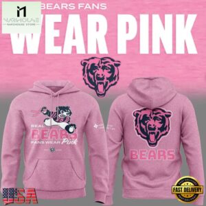 Chicago Bears New 2025 Real Bears Fans Wear Pink Limited Edition Hoodie