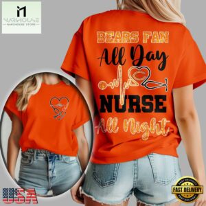Chicago Bears NFL All Day Nurse All Night Unisex 3D Shirt