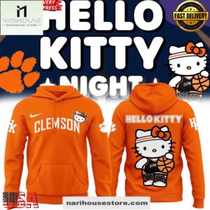 Clemson Tigers x Hello Kitty Night 2025 All Over Print Hoodie Shirt