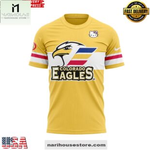 Colorado Eagles x Hello Kitty Special 3D Shirt
