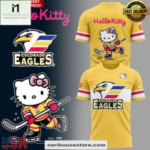 Colorado Eagles x Hello Kitty Special 3D Shirt