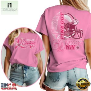 Dallas Cowboys 2025 NFL Tackle Breast Cancer Unisex 3D Shirt