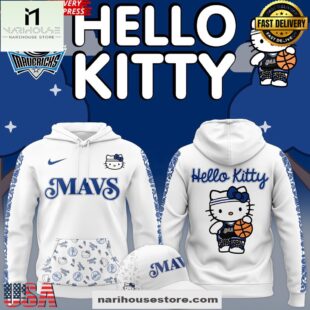Dallas Mavericks NBA Hello Kitty Special Edition All Over Print Unisex Hoodie