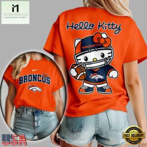 Denver Broncos NFL x Hello Kitty All Over Print Shirt