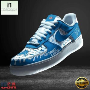 Detroit Lions NFL Air Force 1 Shoes For Fans