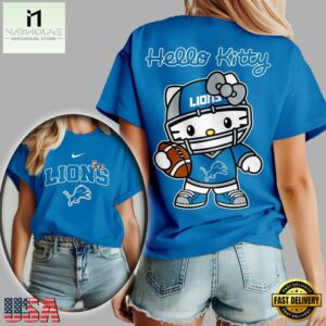 Detroit Lions NFL x Hello Kitty All Over Print Shirt