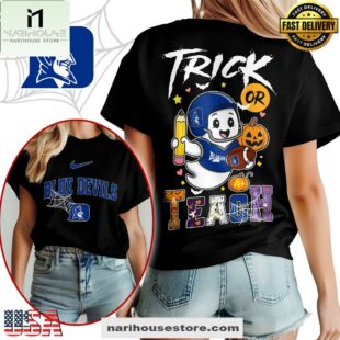 Duke Blue Devils NCAA Halloween Trick Or Teach T-Shirt