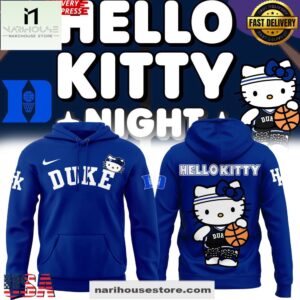 Duke Men’s Basketball x Hello Kitty Night Special All Over Print Hoodie Shirt