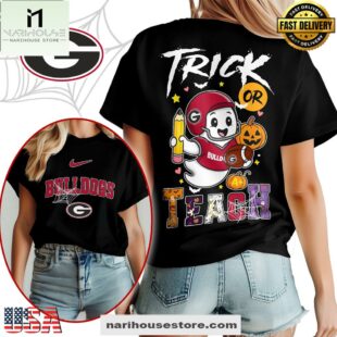 Georgia Bulldogs NCAA Halloween Trick Or Teach T-Shirt