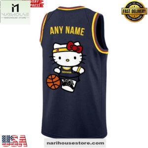 Hello Kitty Indiana Hoops Custom Basketball Jersey