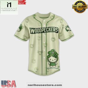 Hello Kitty x Algae Woodpeckers Limited Edition Baseball Jersey Shirt