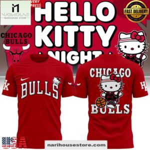 Hello Kitty x Chicago Bulls 2025 3D Shirt
