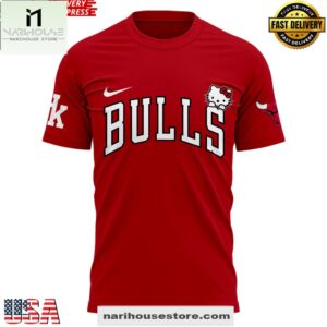 Hello Kitty x Chicago Bulls 2025 3D Shirt