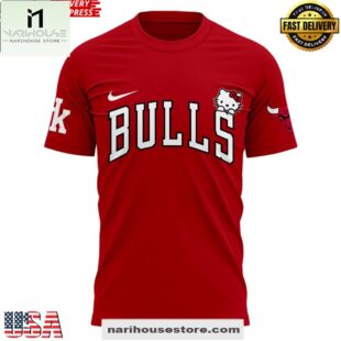 Hello Kitty x Chicago Bulls 2025 3D Shirt
