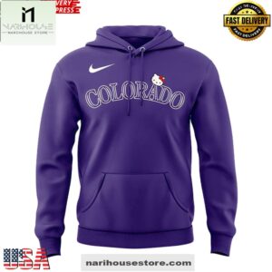 Hello Kitty x Colorado Rockies Edition All Over Print Unisex Hoodie