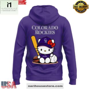 Hello Kitty x Colorado Rockies Edition All Over Print Unisex Hoodie