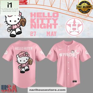 Houston Astros The Next Frontier x Hello Kitty 2025 Pink Jersey