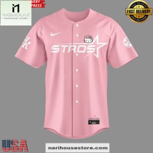 Houston Astros The Next Frontier x Hello Kitty 2025 Pink Jersey