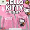 Houston Rockets Hello Kitty Night Edition Pink All Over Print Hoodie Shirt