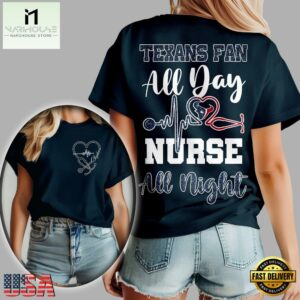 Houston Texans NFL All Day Nurse All Night Unisex 3D Shirt