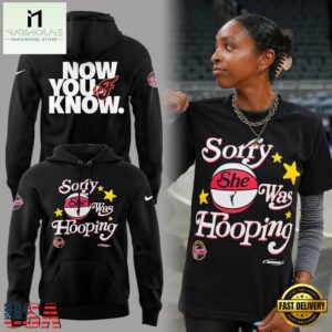 Indiana Fever Sorry She Was Hooping 2025 Hoodie