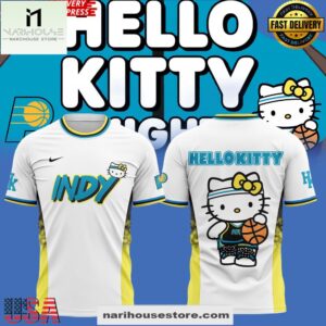 Indiana Pacers x Hello Kitty Night Performance 3D Shirt