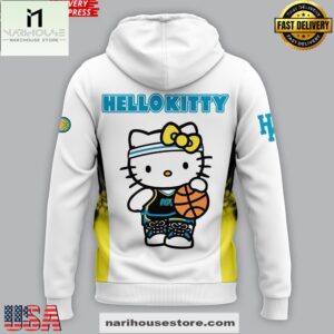 Indiana Pacers x Hello Kitty Night Performance All Over Print Unisex Hoodie